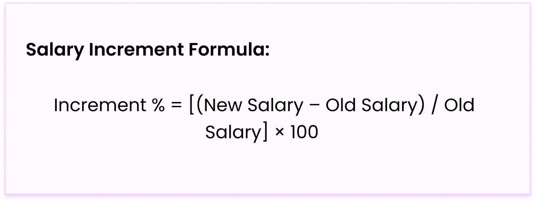 how to calculate salary increment