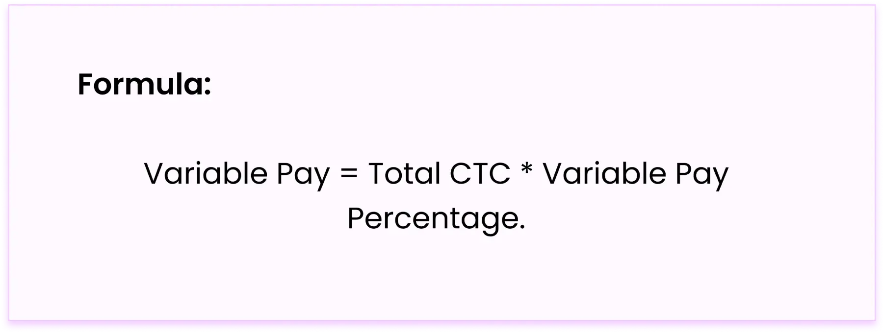 how to calculate variable pay
