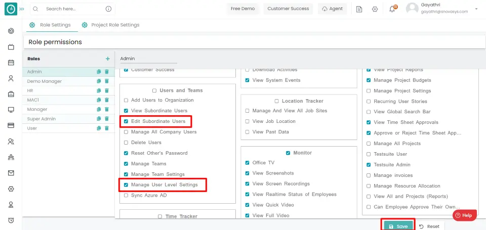 Assign line manager