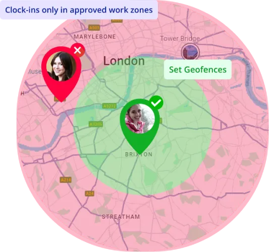 Smart geo-fencing for real-time employee movement alerts