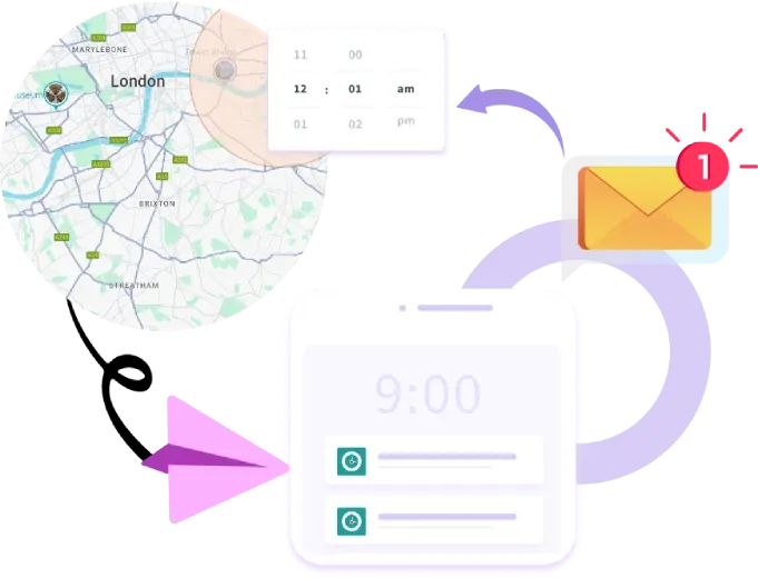 Alerts for missed check-ins, delays, or unusual activity to keep operations on track
