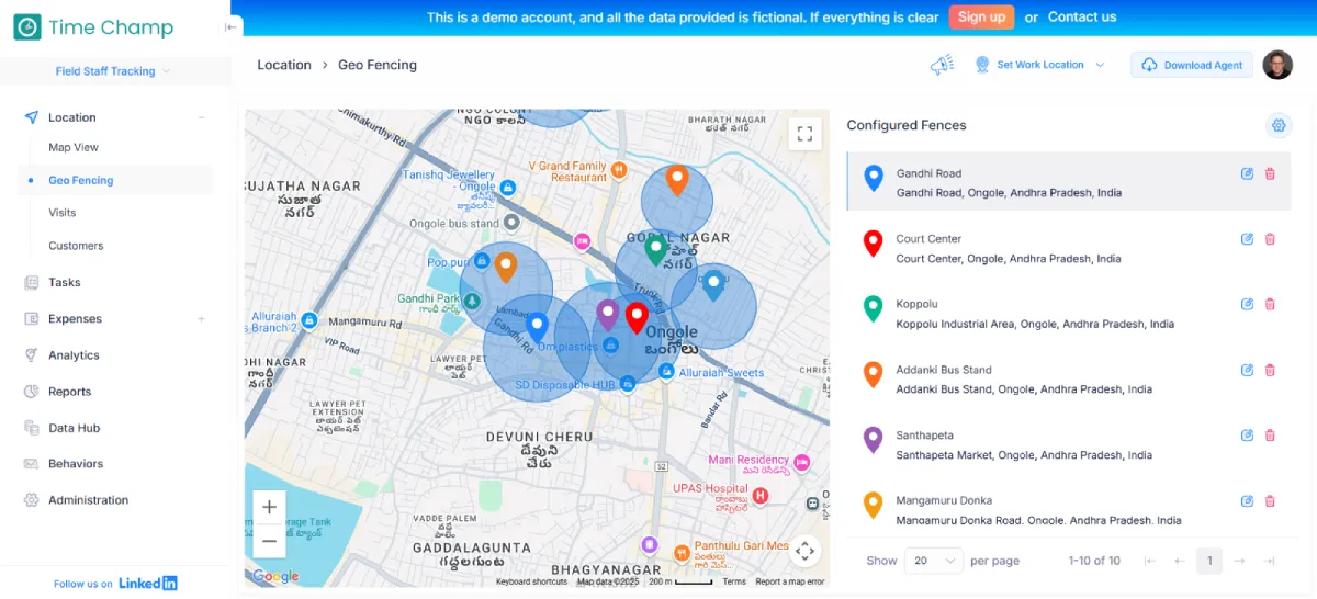 time champ geofencing